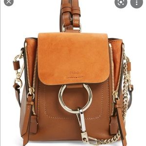 (RESERVED)CHLOE Leather and SuedeMiniFaye Backpack